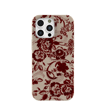 London Fog Crimson Veil iPhone 16 Pro Max Case