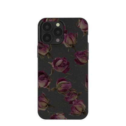 Black Dried Rosebuds iPhone 13 Pro Max Case