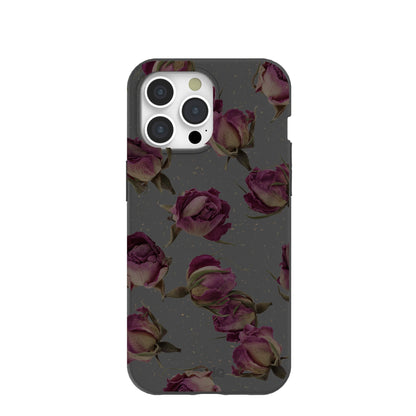 Black Dried Rosebuds iPhone 15 Pro Max Case