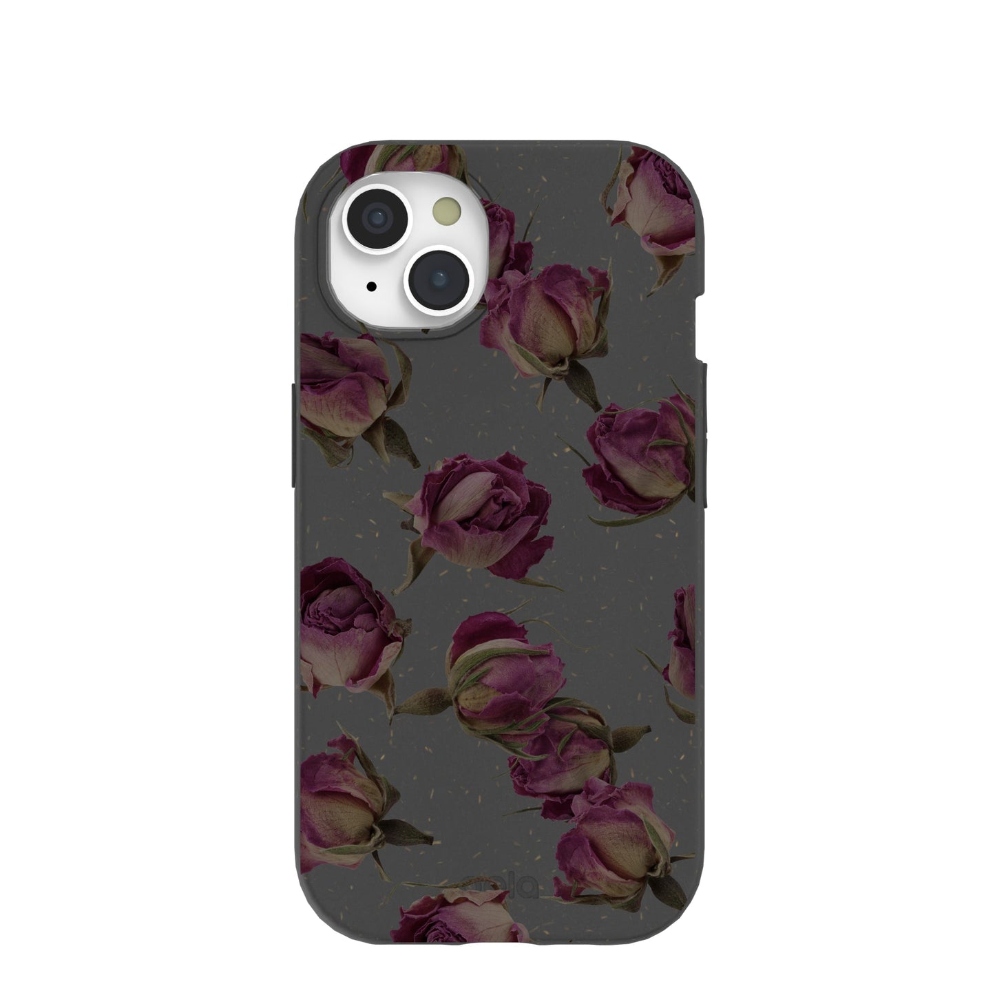 Black Dried Rosebuds iPhone 15 Case