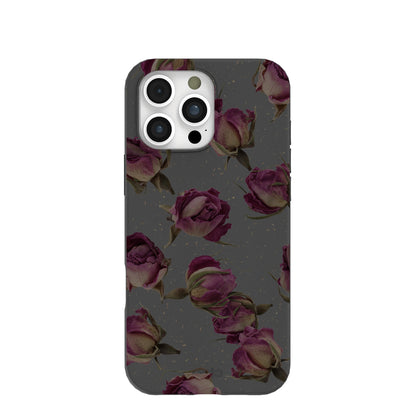 Black Dried Rosebuds iPhone 16 Pro Max Case