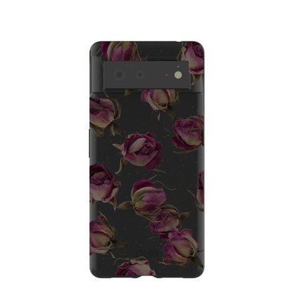 Black Dried Rosebuds Google Pixel 6 Case