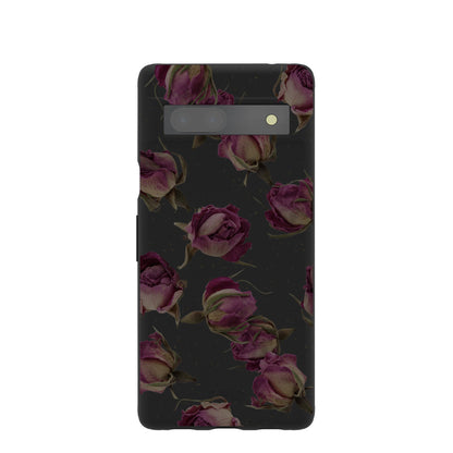 Black Dried Rosebuds Google Pixel 7a Case