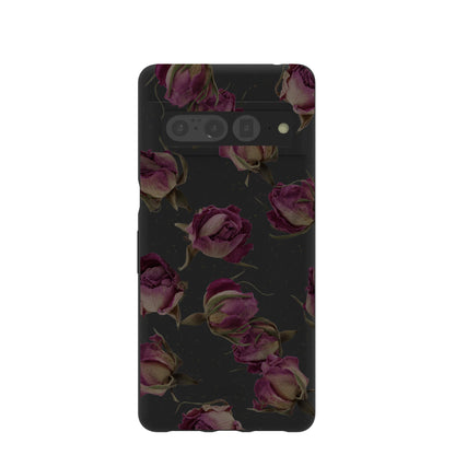 Black Dried Rosebuds Google Pixel 7 Pro Case