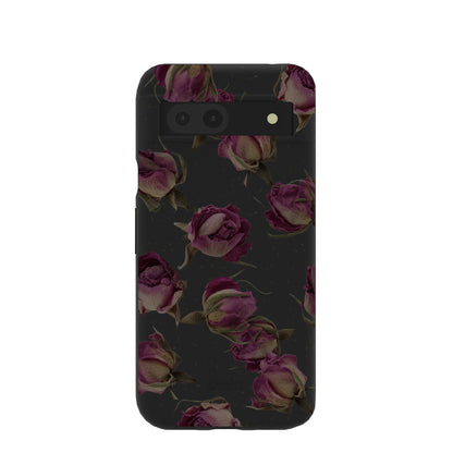 Black Dried Rosebuds Google Pixel 8a Case