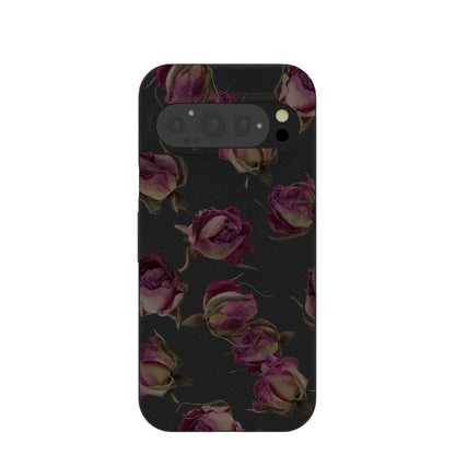 Black Dried Rosebuds Google Pixel 9/9 Pro Case