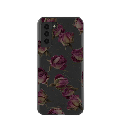 Black Dried Rosebuds Samsung Galaxy S21 Case