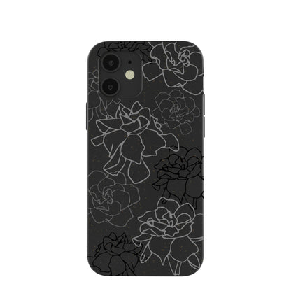 Black Gardenia Lines iPhone 12/ iPhone 12 Pro Case