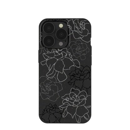 Black Gardenia Lines iPhone 13 Pro Case